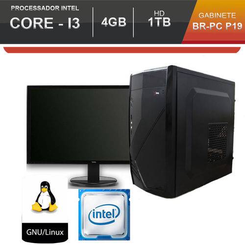 Assistência Técnica, SAC e Garantia do produto Computador BR-Pc Desktop Intel Core I3 4GB HD 1TB Monitor Led 18.5 Teclado e Mouse Linux