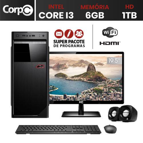 Assistência Técnica, SAC e Garantia do produto Computador com Monitor 19.5" Led Corpc Intel Core I3 6gb HD 1tb Wifi