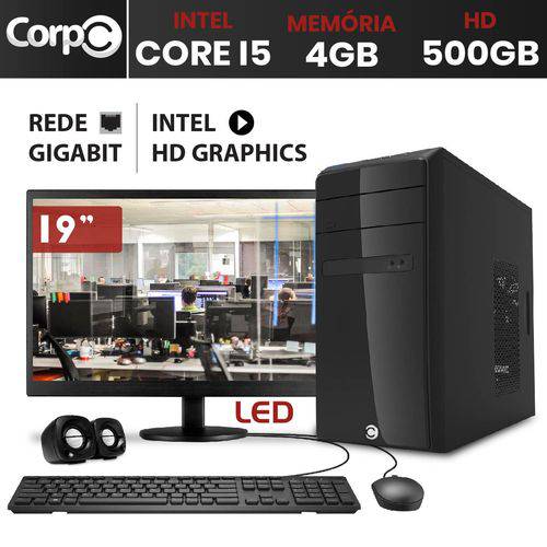 Assistência Técnica, SAC e Garantia do produto Computador com Monitor LED 19.5" CorpC Intel Core I5 4GB HD 500GB HDMI
