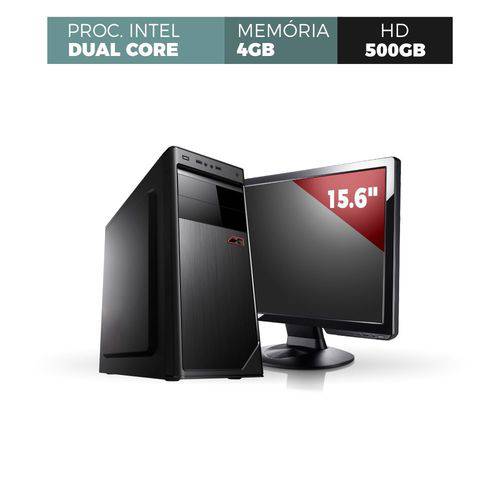 Assistência Técnica, SAC e Garantia do produto Computador Completo com Monitor Led 15.6'' Intel Dual Core 2.41 Ghz Memória 4GB HD 500 GB