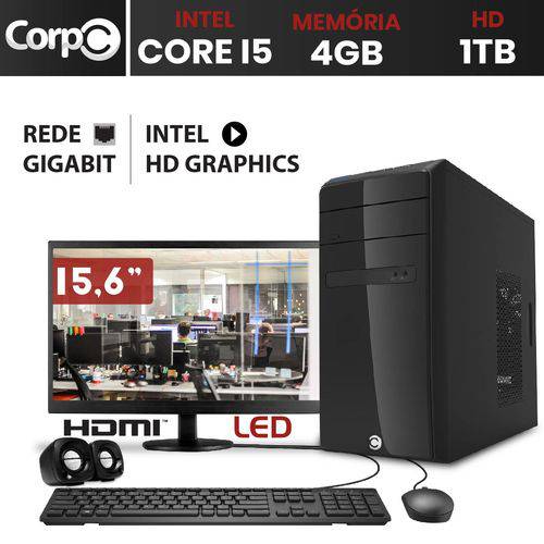 Assistência Técnica, SAC e Garantia do produto Computador CorpC Desktop Intel Core I5 4GB HD 1TB Monitor LED 15.6 HDMI