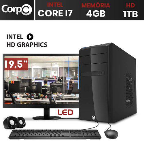 Assistência Técnica, SAC e Garantia do produto Computador CorPC Intel Core I7 4GB DDR3 HD 1TB Monitor LED 19.5