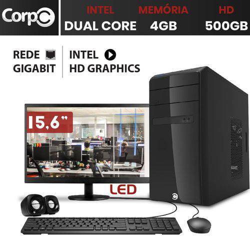Assistência Técnica, SAC e Garantia do produto Computador Corpc Intel Dual Core 2.41 com Monitor Led 15.6 4gb HD 500gb