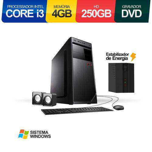 Assistência Técnica, SAC e Garantia do produto Computador Corporate Intel Core I3 2.93Ghz 4Gb HD 250Gb Gravador DVD e Cd Kit Teclado Mouse Caixa de Som Estabilizador com Windows