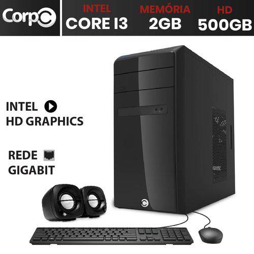 Assistência Técnica, SAC e Garantia do produto Computador Desktop CorpC Intel Core I3 2GB HD 500GB Saída HDMI Full HD