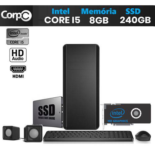 Assistência Técnica, SAC e Garantia do produto Computador Desktop CorpC Intel Core I5 8GB SSD 240GB Saída HDMI Full HD