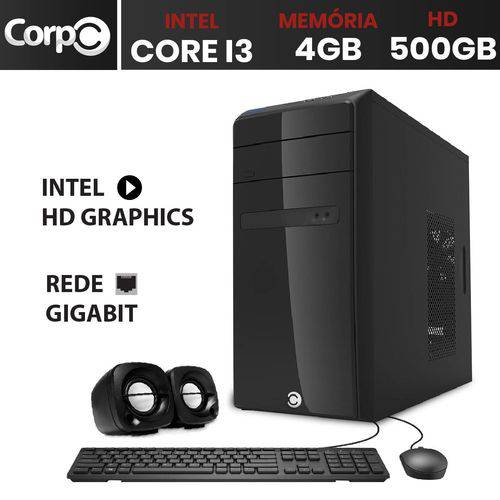 Assistência Técnica, SAC e Garantia do produto Computador Desktop CorpC Line Intel Core I3 4GB HD 500GB HDMI Full HD Mouse Teclado e Caixa de Som