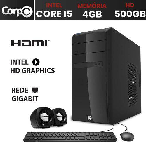 Assistência Técnica, SAC e Garantia do produto Computador Desktop CorpC Line Intel Core I5 3.3Ghz 4GB HD 500GB Saída HDMI Full