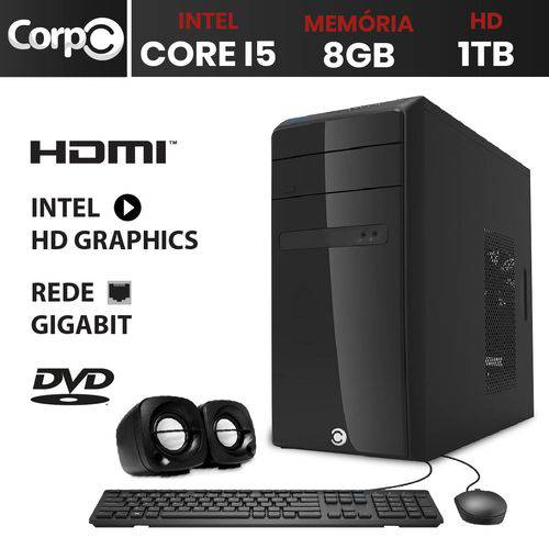 Assistência Técnica, SAC e Garantia do produto Computador Desktop Corpc Line Intel Core I5 3.2Ghz 8GB HD 1TB HDMI Full HD DVD
