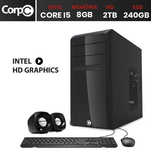 Assistência Técnica, SAC e Garantia do produto Computador Desktop CorpC Speed Intel Core I5 8GB HD 2TB e SSD 240GB