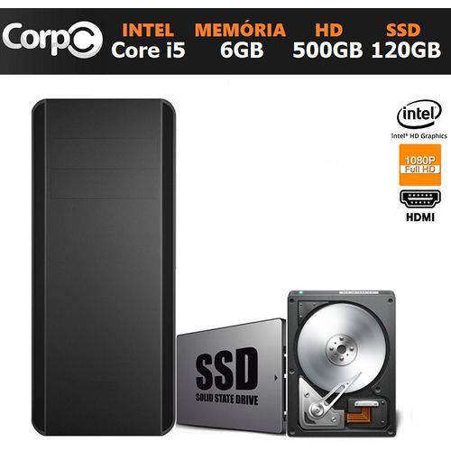 Assistência Técnica, SAC e Garantia do produto Computador Desktop CorpC StoragePlus Intel Core I5 6GB HD 500GB e SSD 120GB