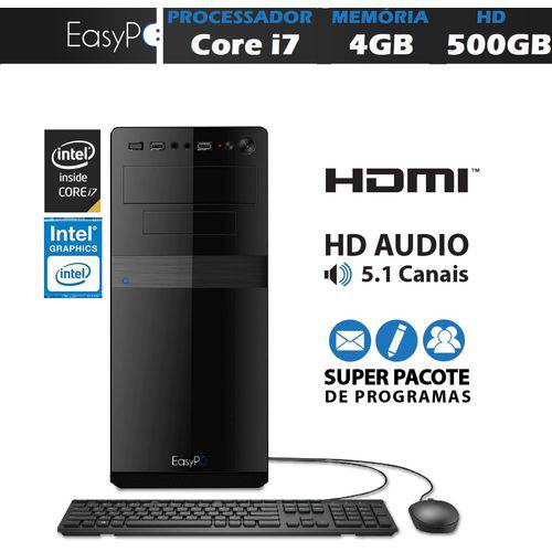 Assistência Técnica, SAC e Garantia do produto Computador Desktop EasyPC Intel Core I7 3.8Ghz 4GB HD 500GB HDMI Full HD Áudio 5..1 Canais