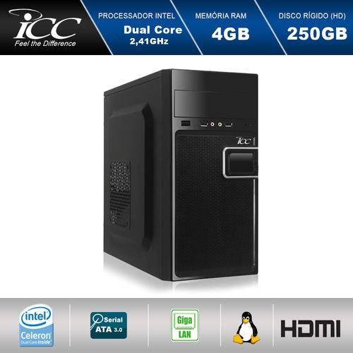 Assistência Técnica, SAC e Garantia do produto Computador Desktop Icc Iv1840s2 Intel Dual Core 2.41ghz 4gb HD 250gb USB 3.0 Hdmi Full HD