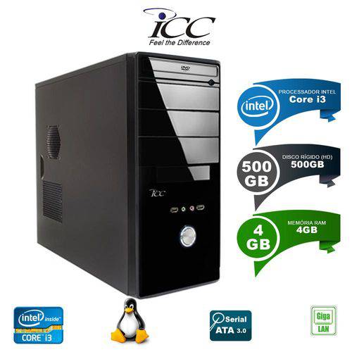 Assistência Técnica, SAC e Garantia do produto Computador Desktop ICC IV2341D Intel Core I3 3.10 Ghz 4gb HD 500GB Linux + DVDRW