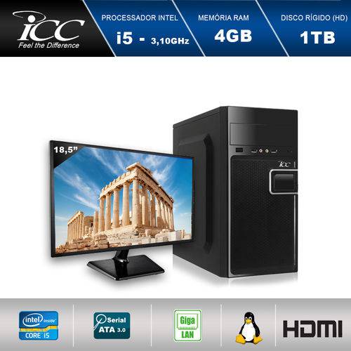 Assistência Técnica, SAC e Garantia do produto Computador Desktop Icc Iv2542sm18 Intel Core I5 3.10 Ghz 4gb HD 1tb Hdmi Full HD Monitor Led 18,5"