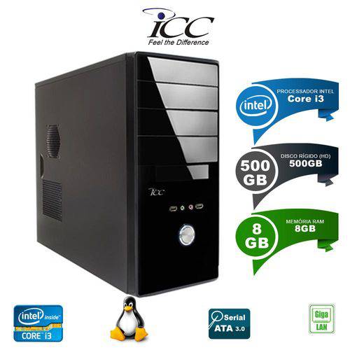 Assistência Técnica, SAC e Garantia do produto Computador Desktop ICC IV2381S Intel Core I3 3.10 Ghz 8gb HD 500GB Linux HDMI