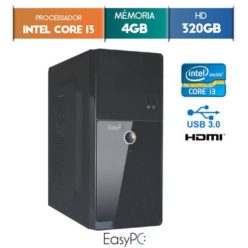 Assistência Técnica, SAC e Garantia do produto Computador Easypc Intel Core I3 4gb Ddr3 HD 320gb Hdmi Fullhd Audio 5.1