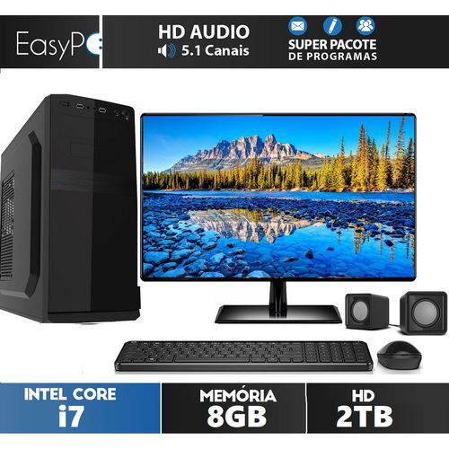 Assistência Técnica, SAC e Garantia do produto Computador EasyPC Powered By Intel Core I7 8GB HD 2TB Monitor 19.5 LED Saída HDMI