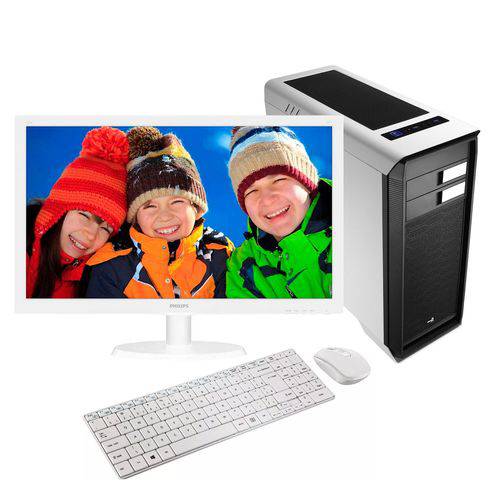 Assistência Técnica, SAC e Garantia do produto Computador EasyPC White Intel Core I3 4GB HD 500GB Monitor 21.5 Full HD Philips 223V5LHSW Branco