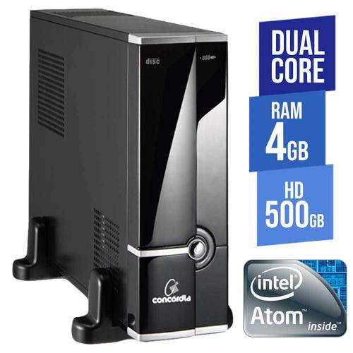 Assistência Técnica, SAC e Garantia do produto Computador Empresarial Concórdia SFF Dual Core 4GB HD 500GB