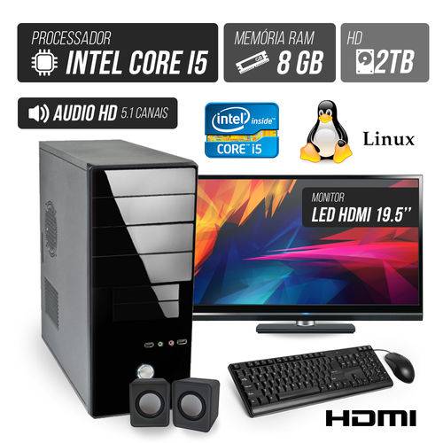 Assistência Técnica, SAC e Garantia do produto Computador Flex Computer Advanced I Intel Core I5 8GB DDR3 2TB HDMI Áudio 5,1 Monitor LED 19.5