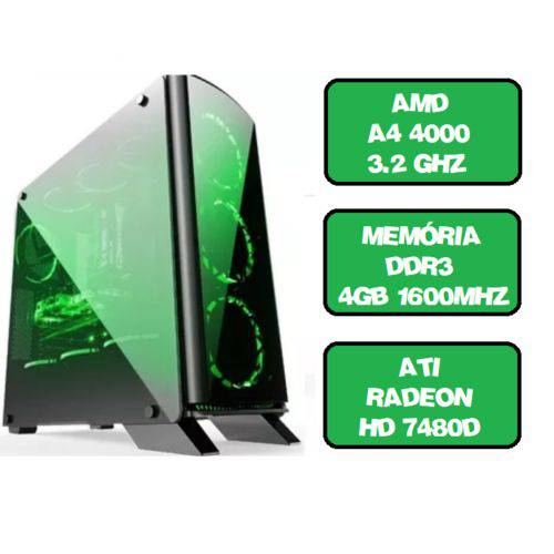 Assistência Técnica, SAC e Garantia do produto Computador Gamer A4 4000 Dual Core 3.2 Ghz HDMI 4Gb Ati Radeon HD 7480D
