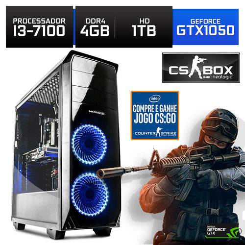 Assistência Técnica, SAC e Garantia do produto Computador Gamer Neologic CS BOX Intel Core I3-7100 7ª Geração 4GB (Gtx 1050 2GB) 1TB