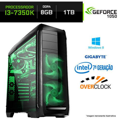 Assistência Técnica, SAC e Garantia do produto Computador Gamer Neologic Intel Core I3-7350K 7ª Geração 8GB (Gtx 1050 2GB) 1TB Windows 8