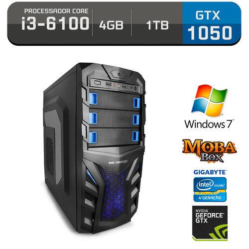 Assistência Técnica, SAC e Garantia do produto Computador Gamer Neologic Moba Box NLI59897 Intel Core I3-6100 4GB (Gtx 1050 2GB) 1TB Windows 7