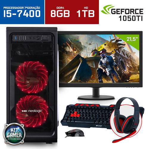 Assistência Técnica, SAC e Garantia do produto Computador Gamer Neologic NLI68705 Intel Core I5-7400 8GB (Gtx 1050Ti 4GB) 1TB + Monitor 21,5"