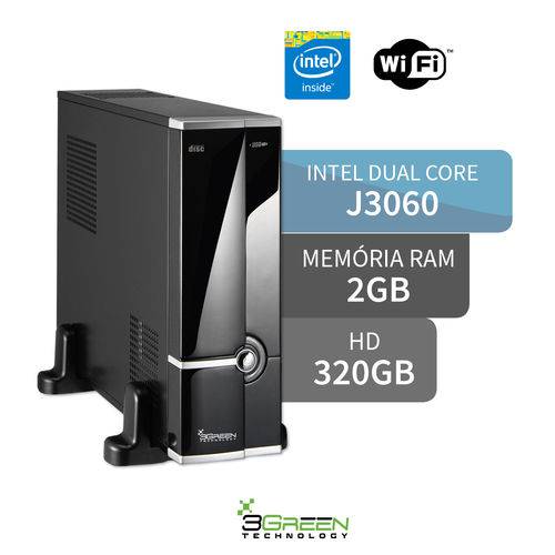 Assistência Técnica, SAC e Garantia do produto Computador 3green Slim Intel Dual Core J3060 2gb 320gb Wifi Hdmi USB 3.0