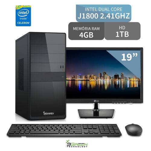 Assistência Técnica, SAC e Garantia do produto Computador 3green Triumph Intel Dual Core 4GB 1TB Monitor 19" Lg 20M37A