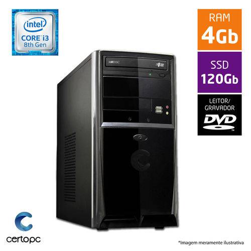 Assistência Técnica, SAC e Garantia do produto Computador Intel Core I3 8ª Geração 4GB SSD 120GB DVD Certo PC Smart 1022
