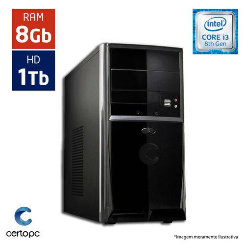 Assistência Técnica, SAC e Garantia do produto Computador Intel Core I3 8ª Geração 8GB HD 1TB Certo PC Smart 1013