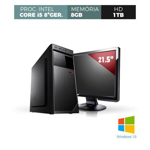 Assistência Técnica, SAC e Garantia do produto Computador Intel Core I5 8º Geração, 4Gb Memória Ddr3, HD 1tb Windows Monitor 21'5