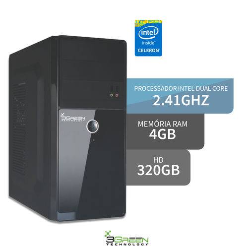 Assistência Técnica, SAC e Garantia do produto Computador Intel Dual Core 4GB HD 320GB Hdmi 3GREEN Triumph Business Desktop