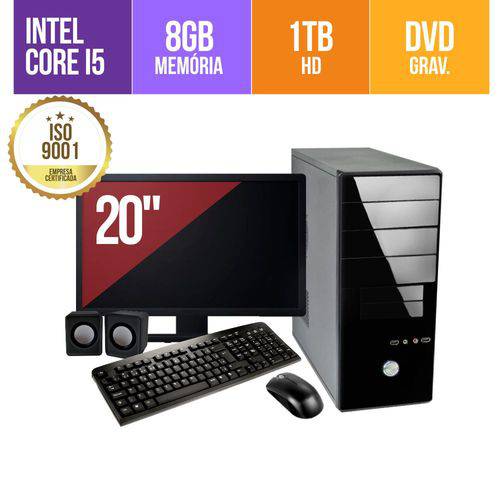 Assistência Técnica, SAC e Garantia do produto Computador Premium Business Intel Core I5 8gb Ddr3 HD 1Tb DVD Monitor Led 19,5 + Kit