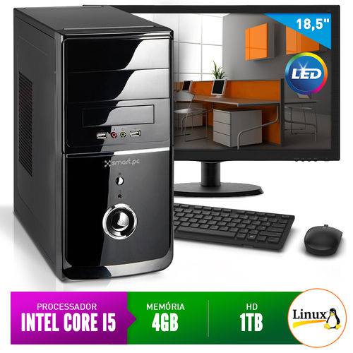 Assistência Técnica, SAC e Garantia do produto Computador Smart Pc SMT80223 Intel Core I5 4GB 1TB + Monitor 18,5" Linux