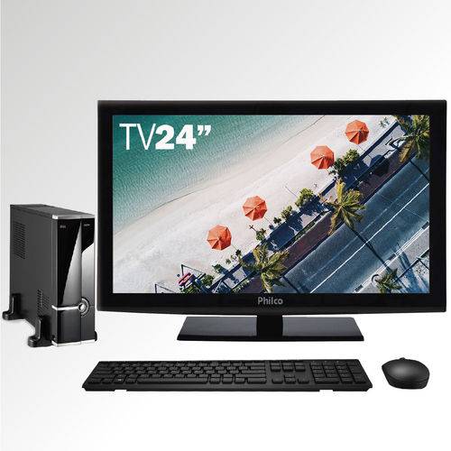 Assistência Técnica, SAC e Garantia do produto Computador Tvpc com Philco Tv Led 24" Intel Dual Core 4gb 2tb Wifi Easypc
