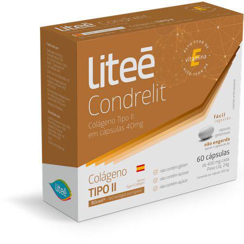 Assistência Técnica, SAC e Garantia do produto Condrelit - Colágeno Tipo II 40mg - 60 Cápsulas Gel