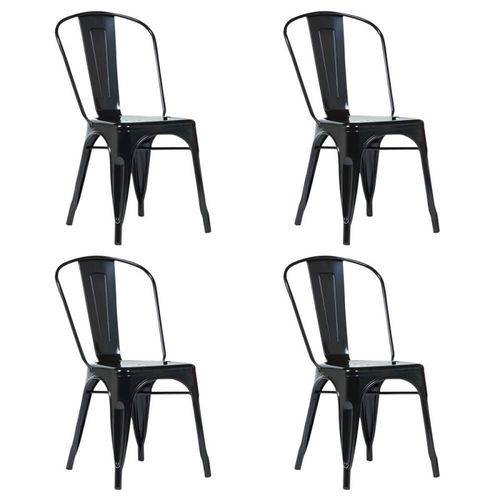 Assistência Técnica, SAC e Garantia do produto Conjunto 04 Cadeiras Iron Tolix - Preta