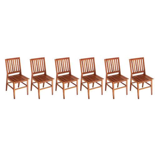 Assistência Técnica, SAC e Garantia do produto Conjunto 6 Cadeiras Madri Madeira de Demolição Natural - Móveis Brasil
