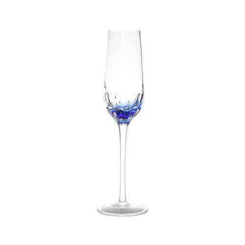 Assistência Técnica, SAC e Garantia do produto Conjunto 6 Taças para Champagne 230ml Artisan Azul Bon Gourmet