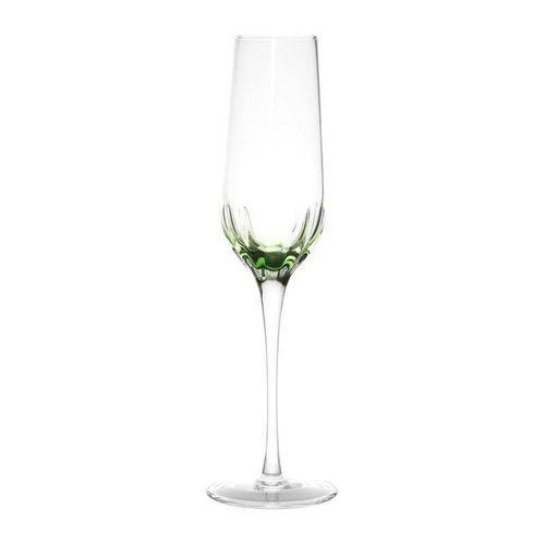 Assistência Técnica, SAC e Garantia do produto Conjunto 6 Taças para Champagne 230ml Artisan Verde Bon Gourmet