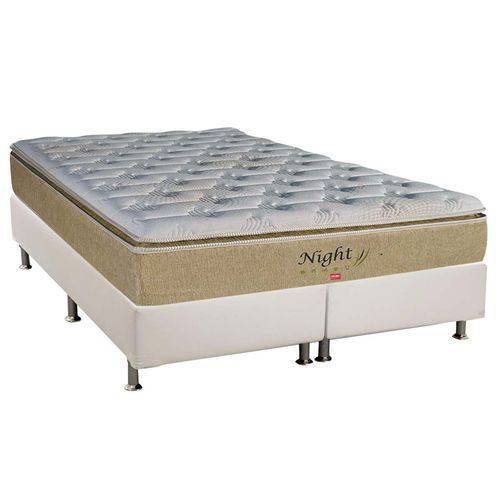 Assistência Técnica, SAC e Garantia do produto Conjunto Box - Colchão Pelmex Pocket Night Bambu Bege + Cama Box Bipartido Premium Sued Bege - Queen 158x198