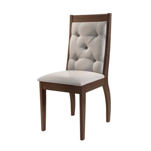 Assistência Técnica, SAC e Garantia do produto Conjunto 2 Cadeiras Ágata 100% Mdf Rufato - Veludo Creme - Café