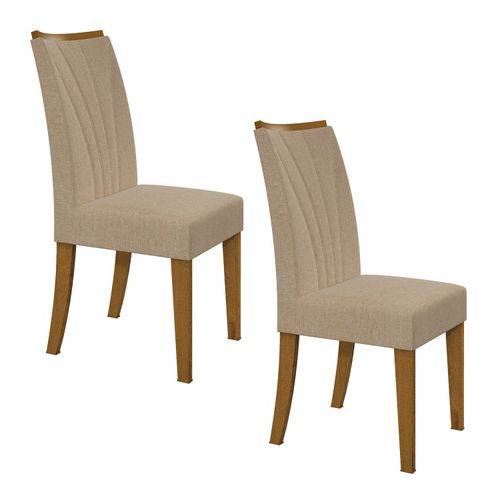 Assistência Técnica, SAC e Garantia do produto Conjunto 2 Cadeiras Apogeu Móveis Lopas Rovere/linho Rinzai Bege