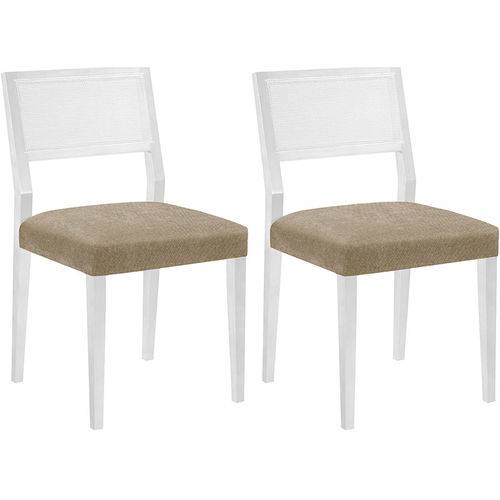 Assistência Técnica, SAC e Garantia do produto Conjunto 2 Cadeiras Gardênia – Tremarin - Branco / Bege
