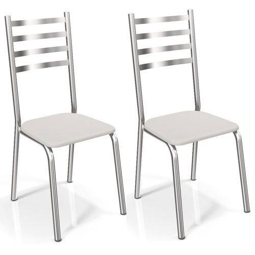 Assistência Técnica, SAC e Garantia do produto Conjunto 2 Cadeiras Kappesberg Crome Alemanha Ii Branco