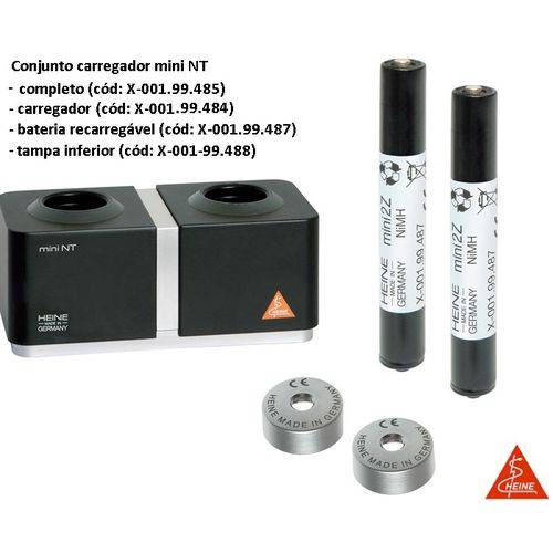 Assistência Técnica, SAC e Garantia do produto Conjunto Carregador Mini Nt para 2 Cabos Mini3000 - Heine - Código: X-001.99.485